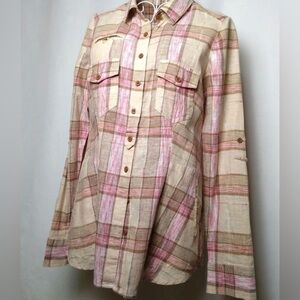 Free People Linen Blend Top